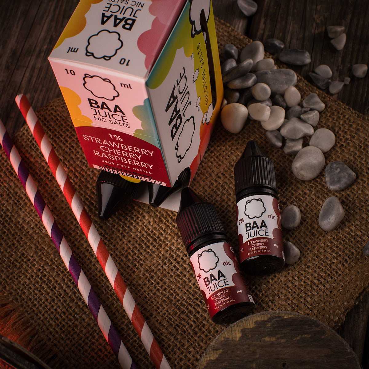 Baa Juice - Strawberry Cherry Raspberry 10ml