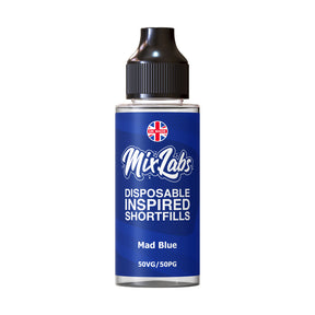 Disposable Inspired 100ml Shortfills - Mad Blue