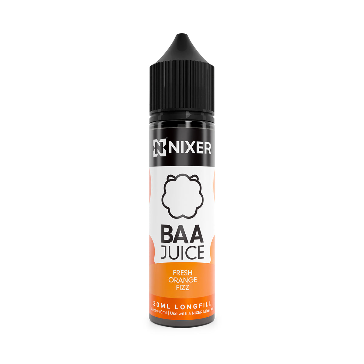 Nixer x Baa Juice - Fresh Orange Fizz 30ml Longfill