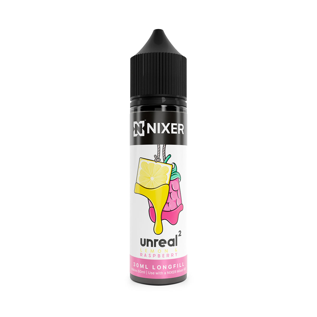 Nixer x Unreal 2 - Lemon & Raspberry 30ml Longfill