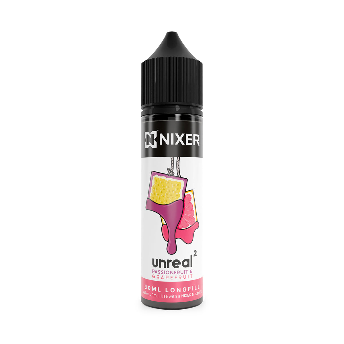 Nixer x Unreal 2 - Passionfruit & Grapefruit 30ml Longfill